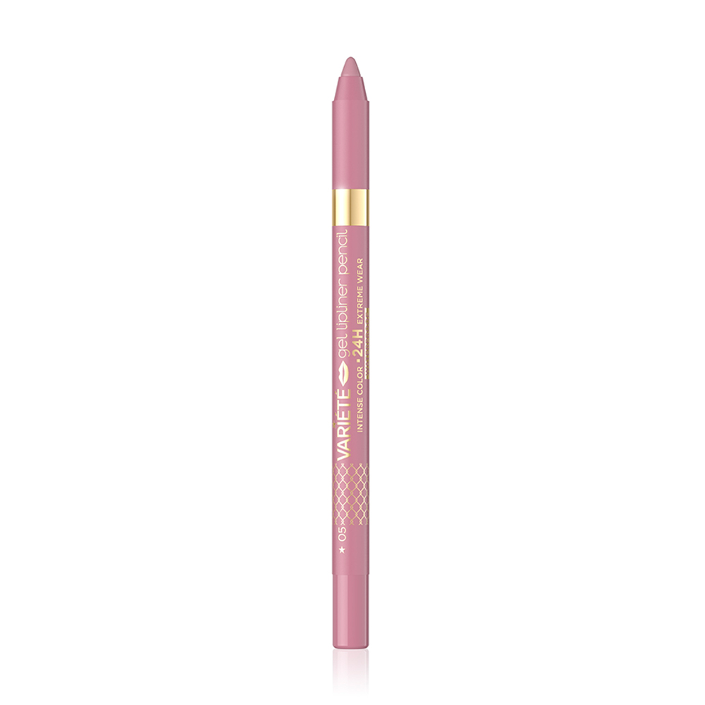 Водостійкий олівець для губ Eveline Cosmetics Variete Gel Lipliner Pencil Waterproof тон 05, 1.2 г